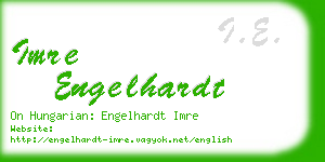 imre engelhardt business card